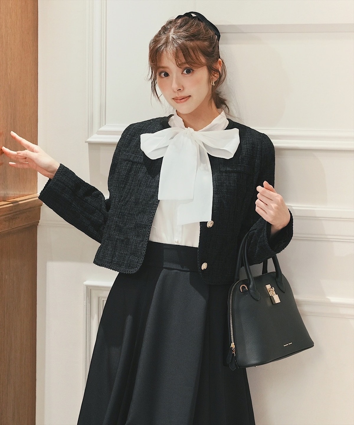 タックバルーンラップスカート