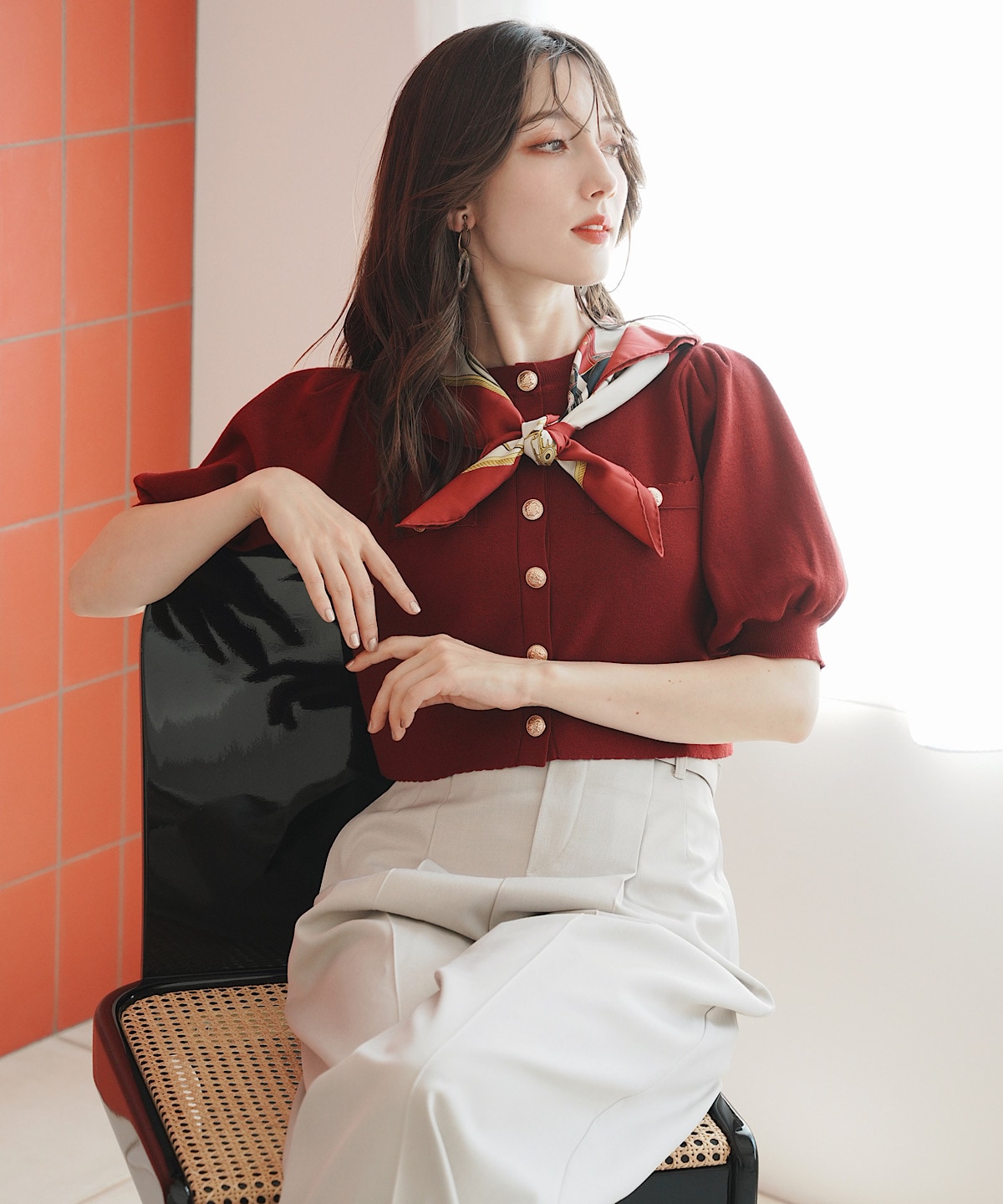 ベルテッドワイドパンツ