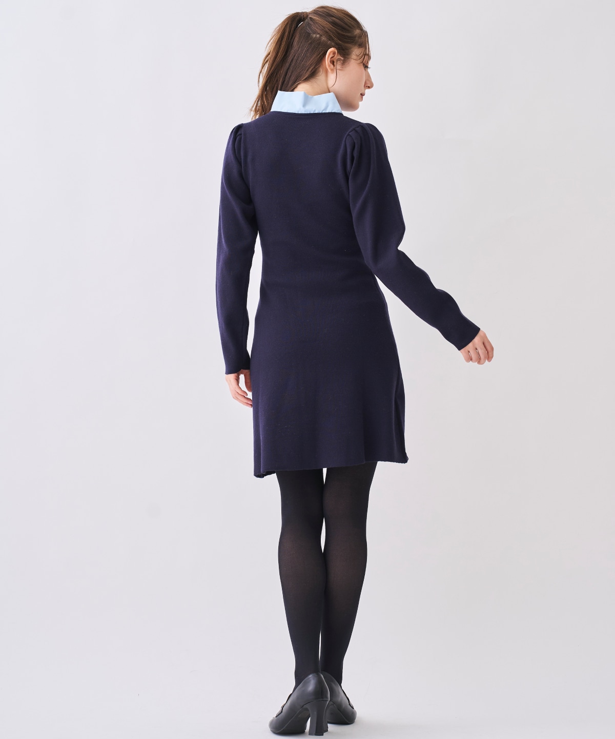 【NEW YEAR SPECIAL ITEM】ボウタイリボン付きニットワンピース