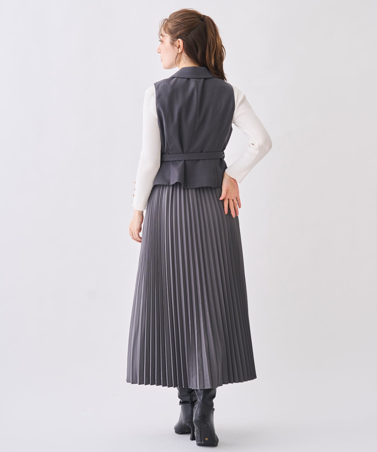 【12/5(Fri)予約開始】ジレ＆プリーツスカートセット