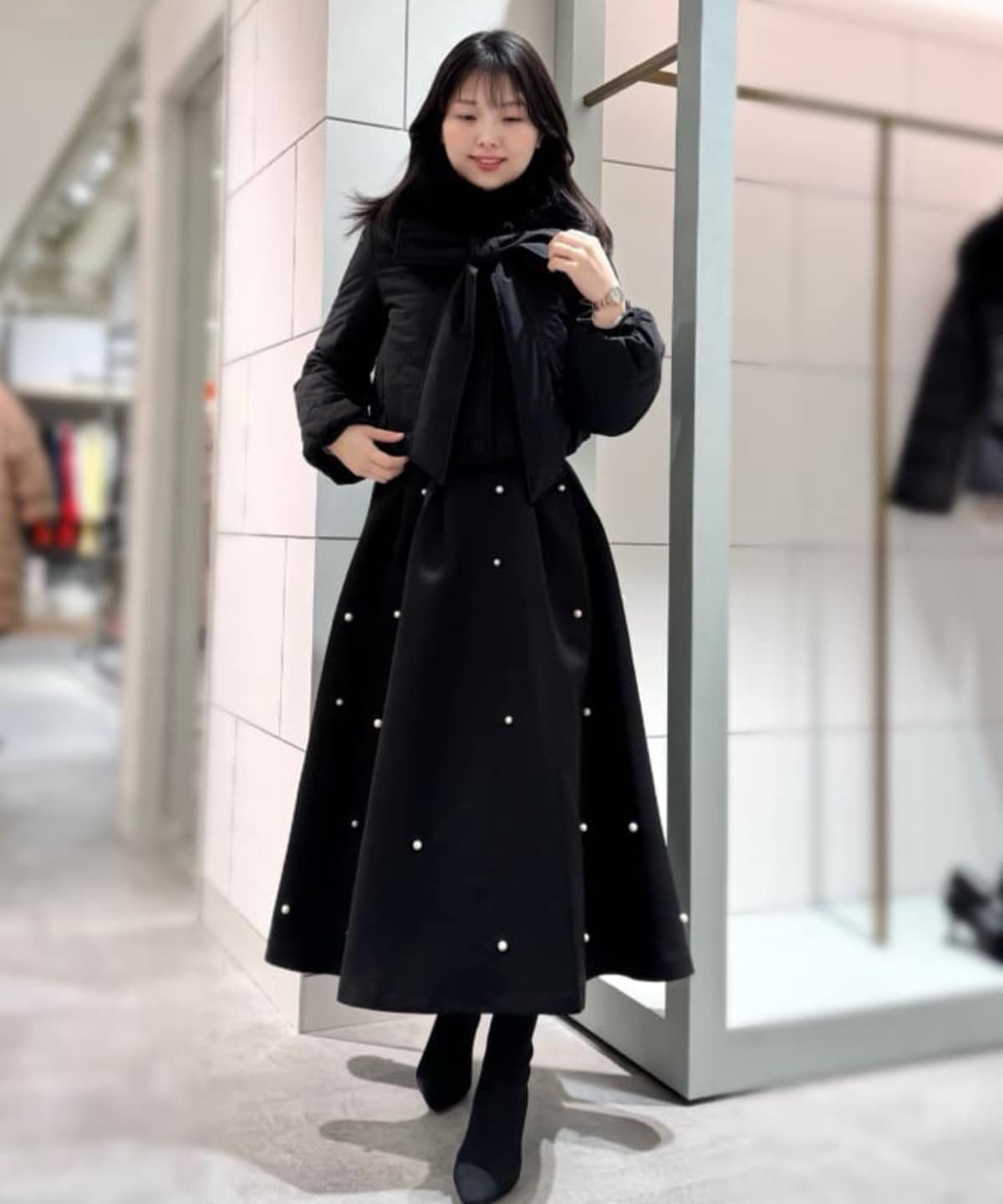 エコファーキルティングショートコート