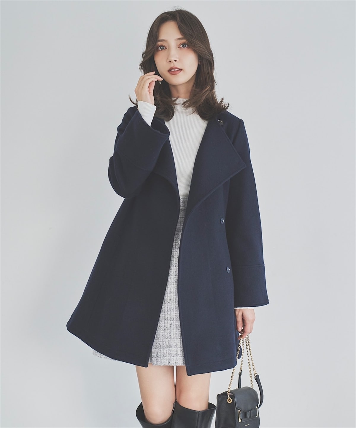 ウールビーバー2WAYミドルコート