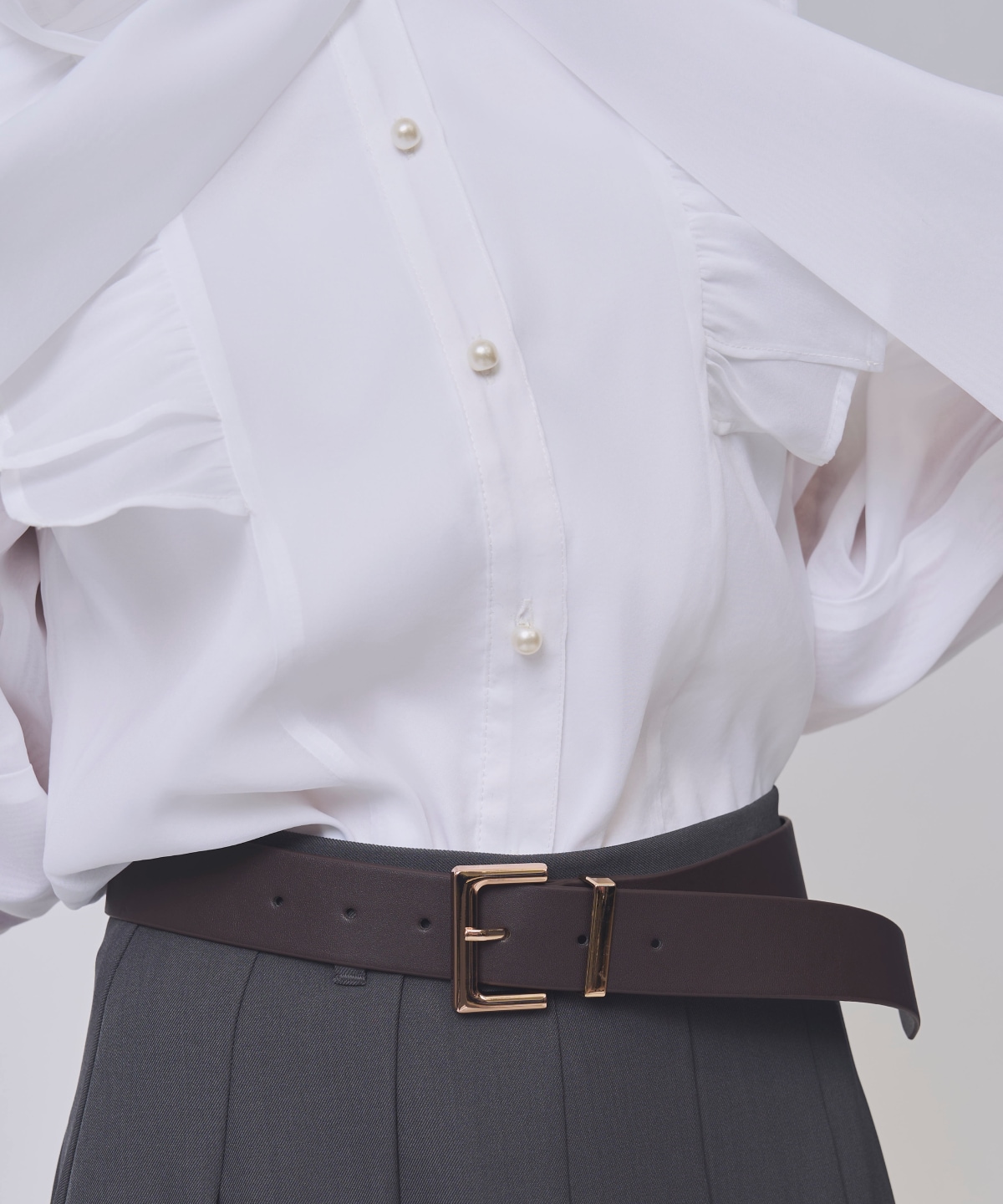 【2/20(Fri)発売】シアーBIGリボンタイブラウス