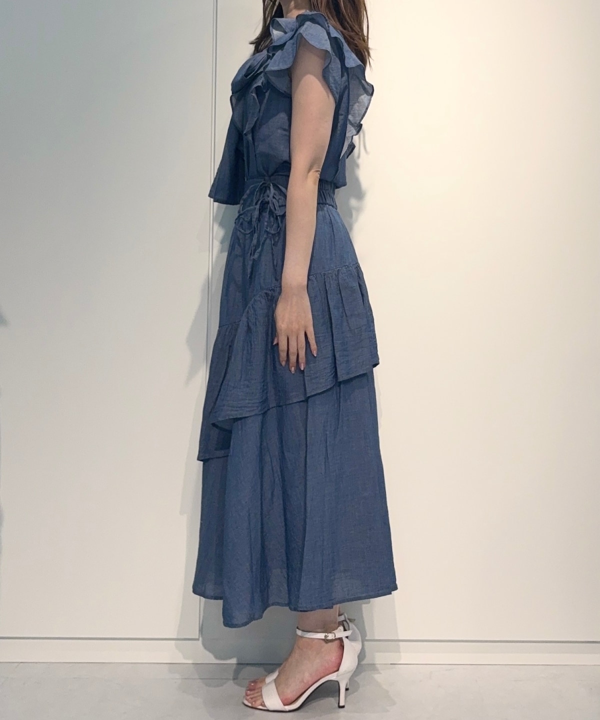 【4/24(Fri)発売】シアーデニムティアードスカート