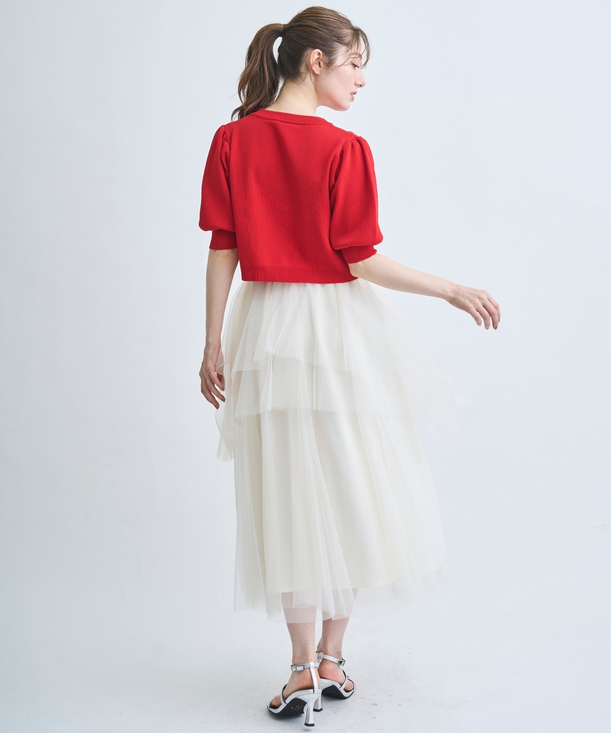 【4/10(Fri)発売】ボリュームチュールティアードスカート