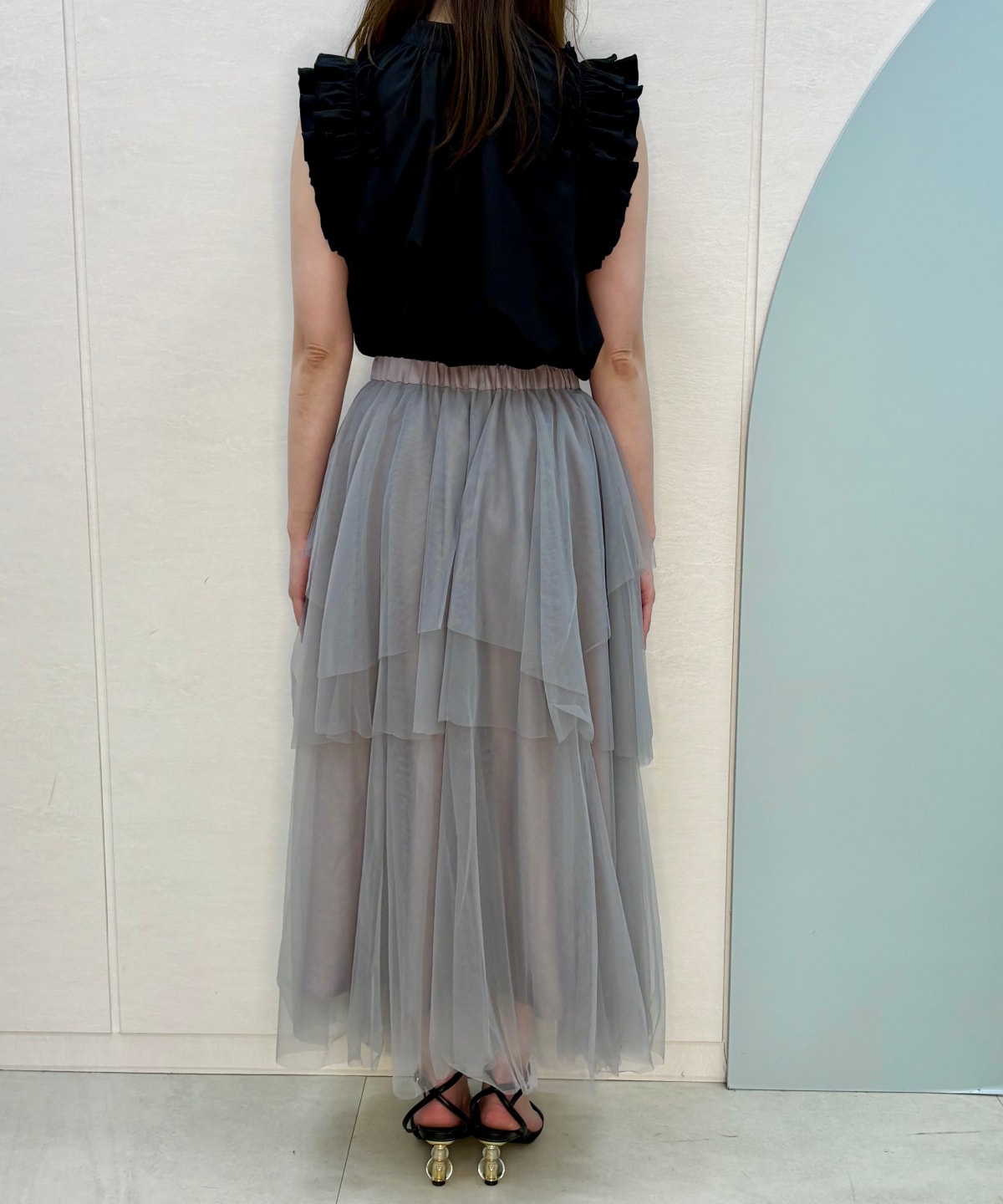 【4/10(Fri)発売】ボリュームチュールティアードスカート