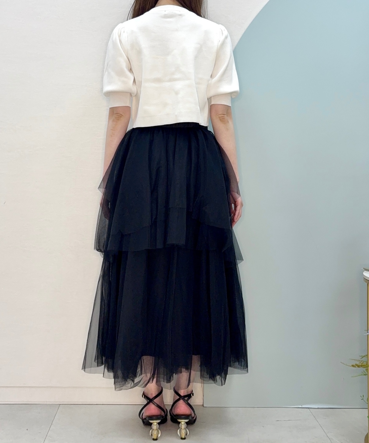 【4/10(Fri)発売】ボリュームチュールティアードスカート