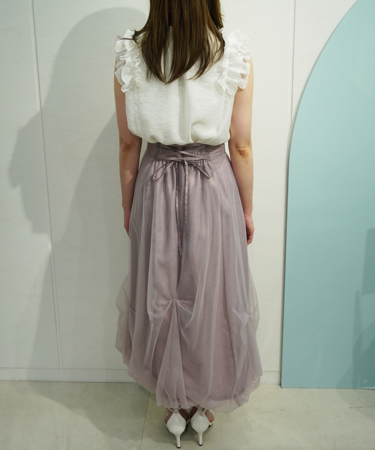 【4/17(Fri)予約開始】リボンタックバルーンチュールスカート