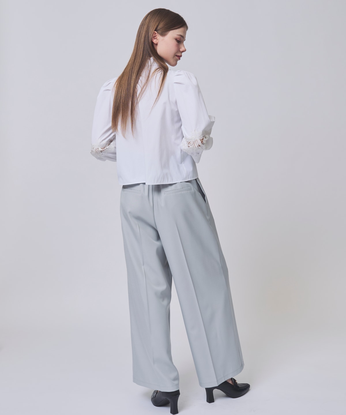 【2/20(Fri)発売】ベルテッドセンタープレスワイドパンツ