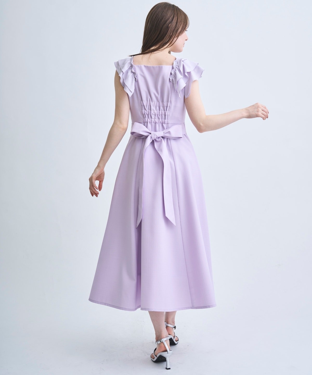 【3/19(Thu)予約開始】バックリボン袖フリルワンピース