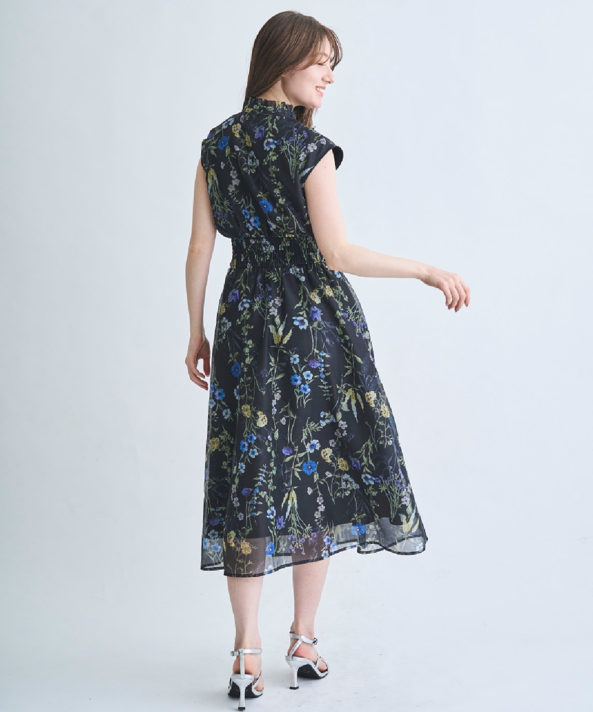 【3/19(Thu)予約開始】シアーグリーンフラワーワンピース