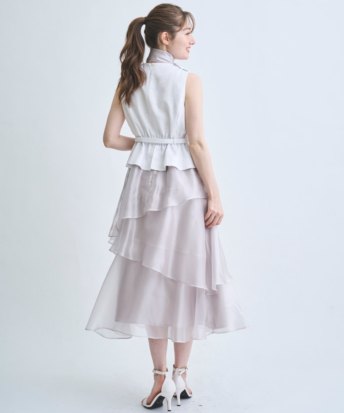【4/10(Fri)予約開始】ジレドッキングティアードスカートワンピース