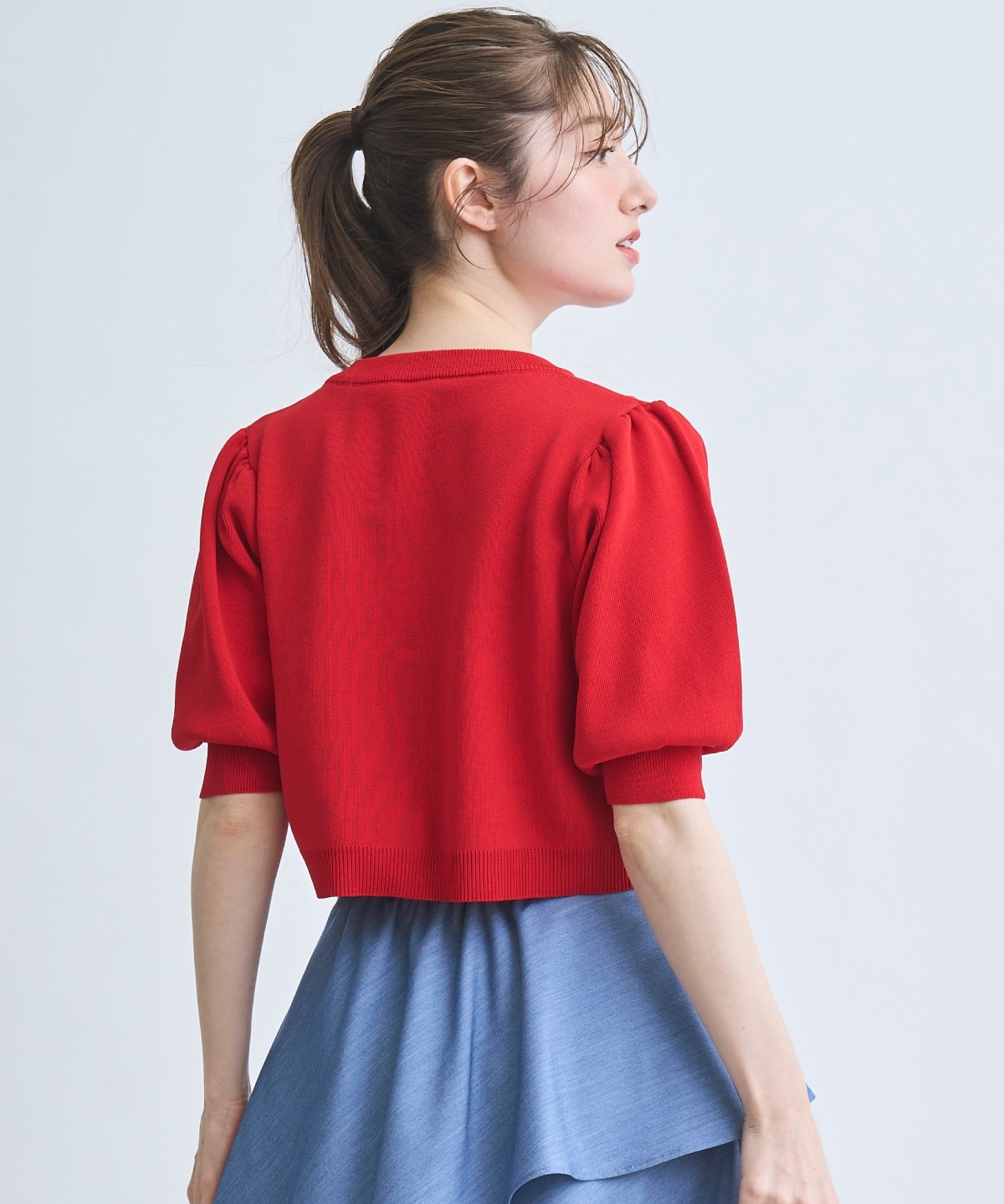 【4/10(Fri)発売】パフスリーブニットカーデプルオーバー