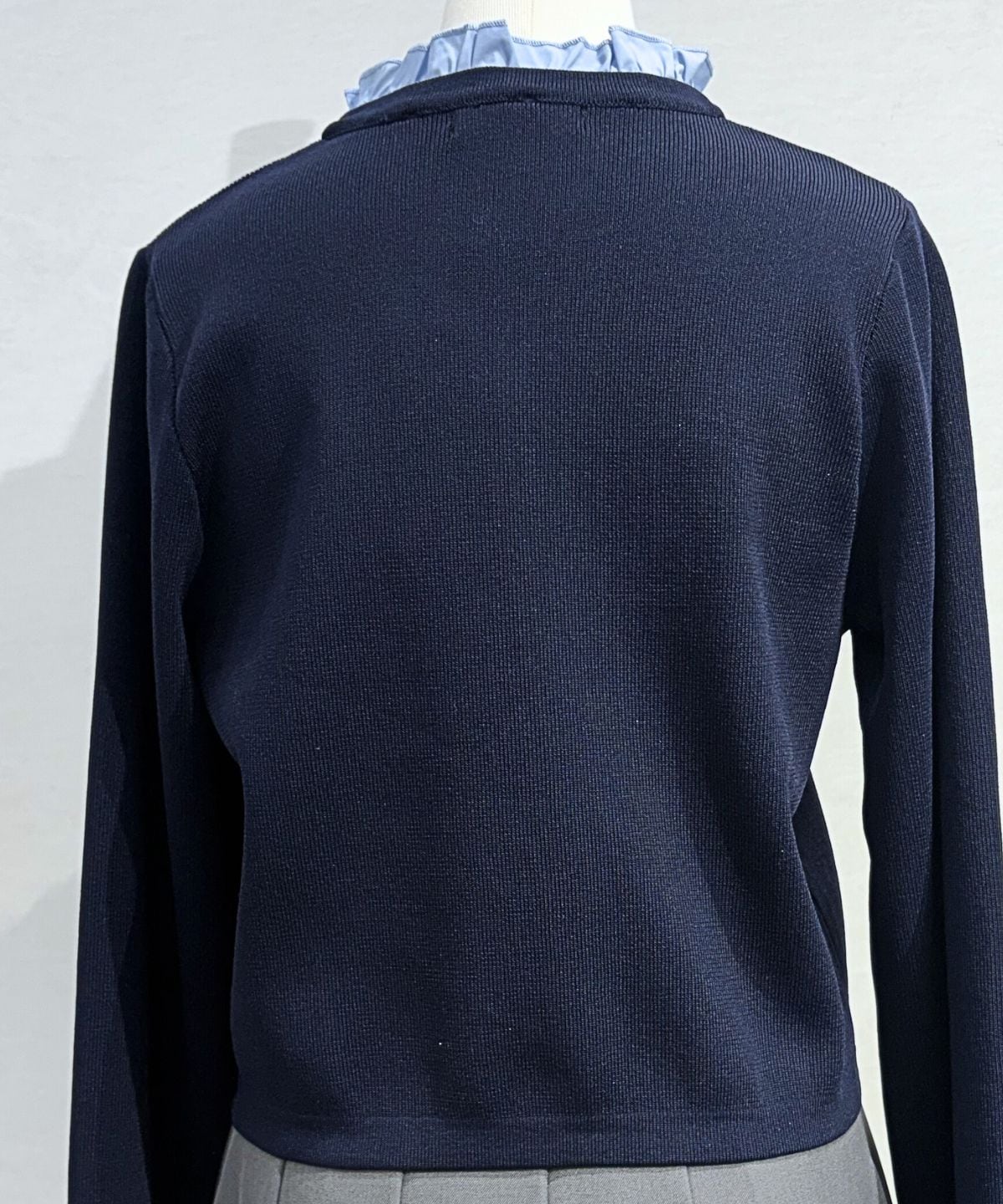 エンブレムボタンニットジャケットカーディガン