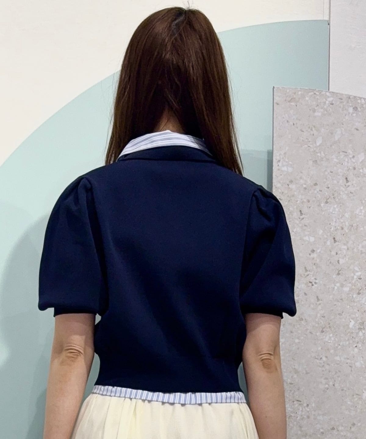 【3/24(Tue)発売】シャツレイヤードニットプルオーバー