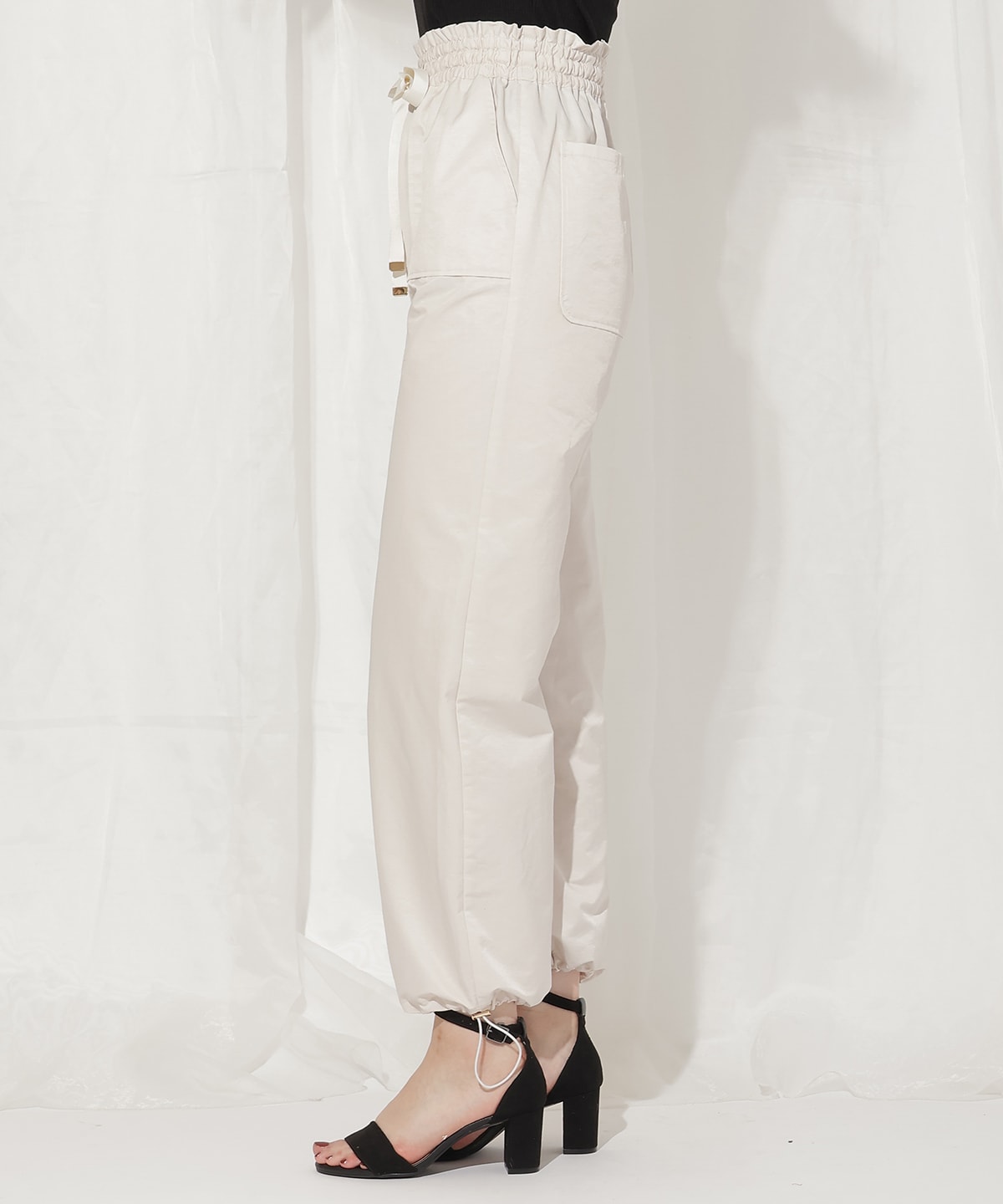 ウエストリボンカーゴパンツ