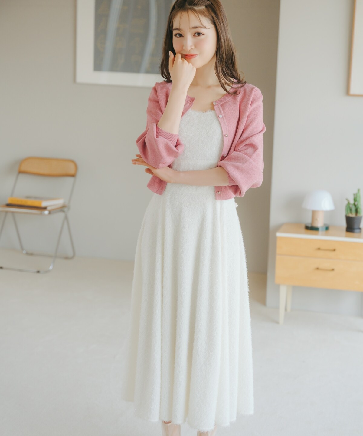 フリンジキャミワンピース