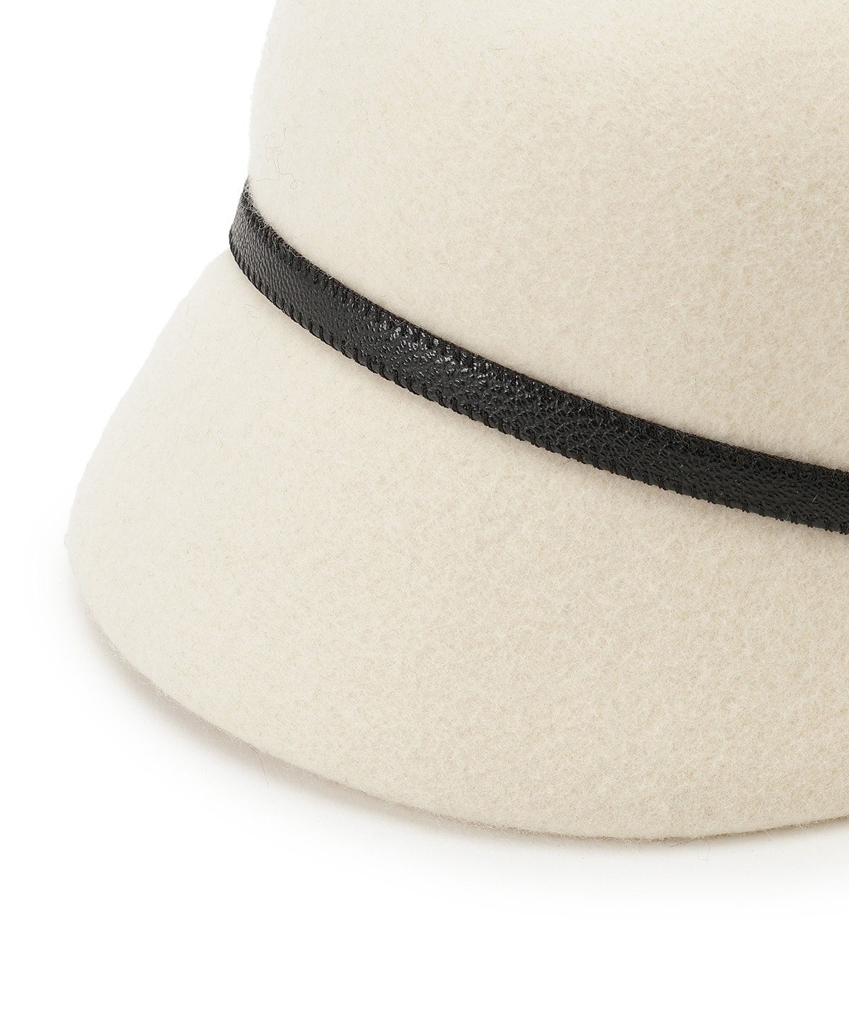 ベルト付きウールハット