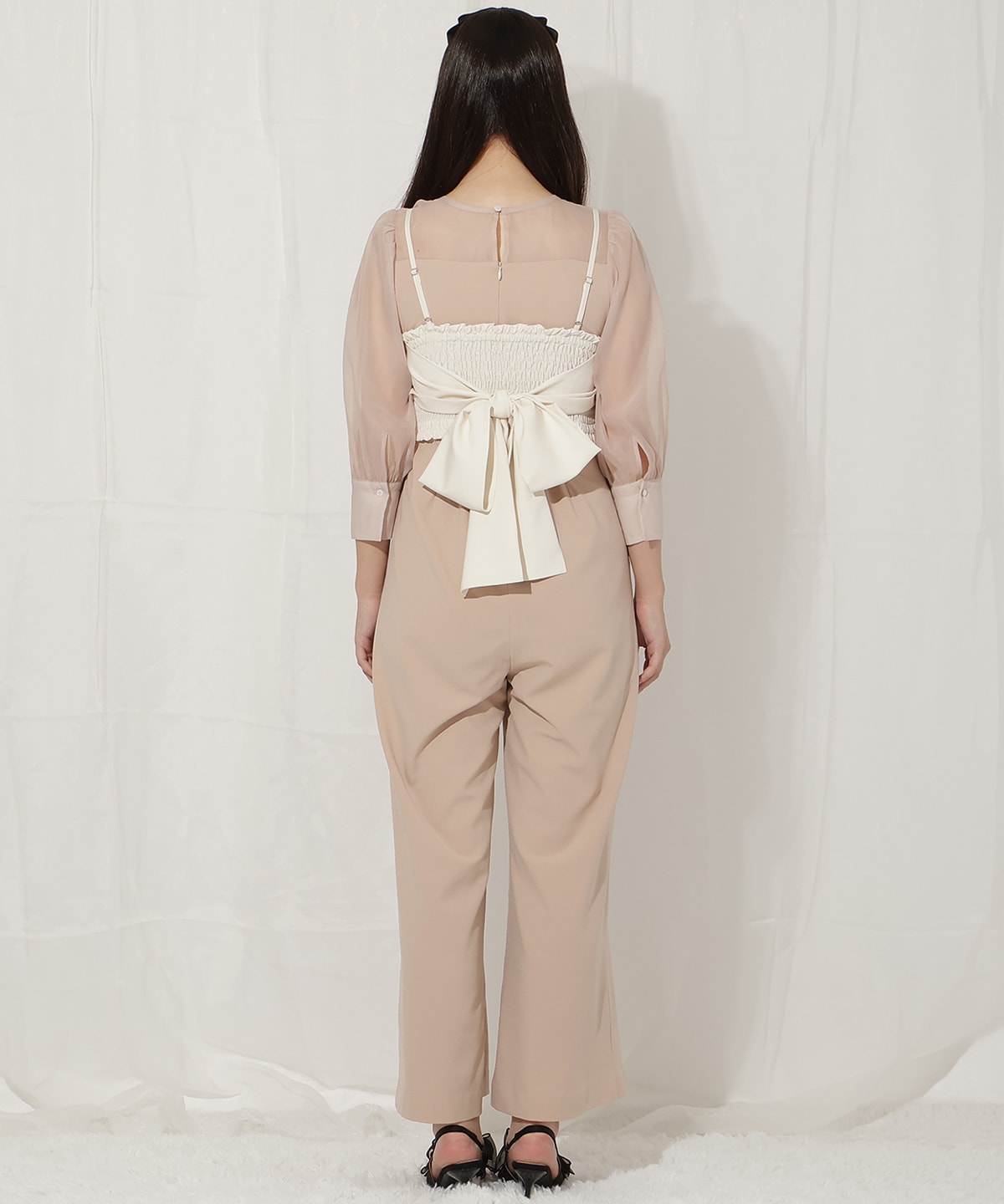 ビスチェ付きオールインワン