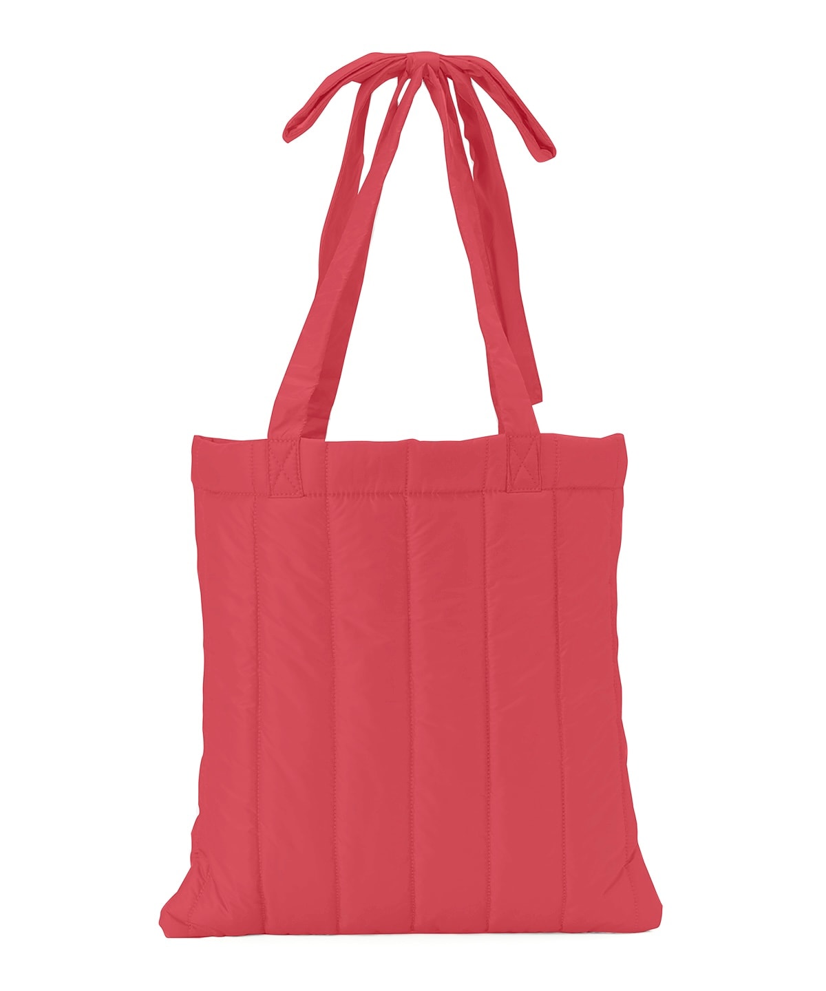 リボンショルダーキルティングトート