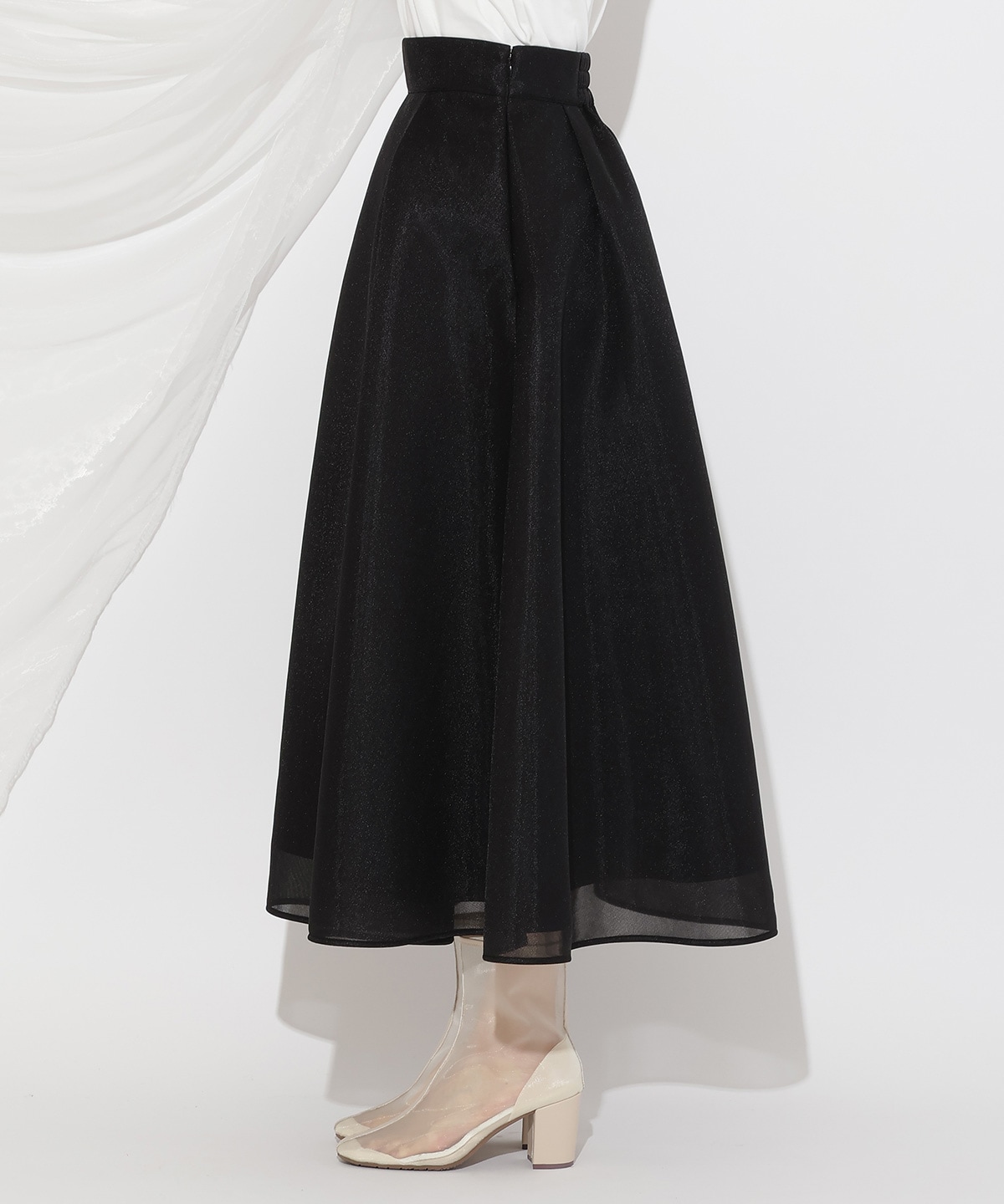 シアーダンボールフレアスカート