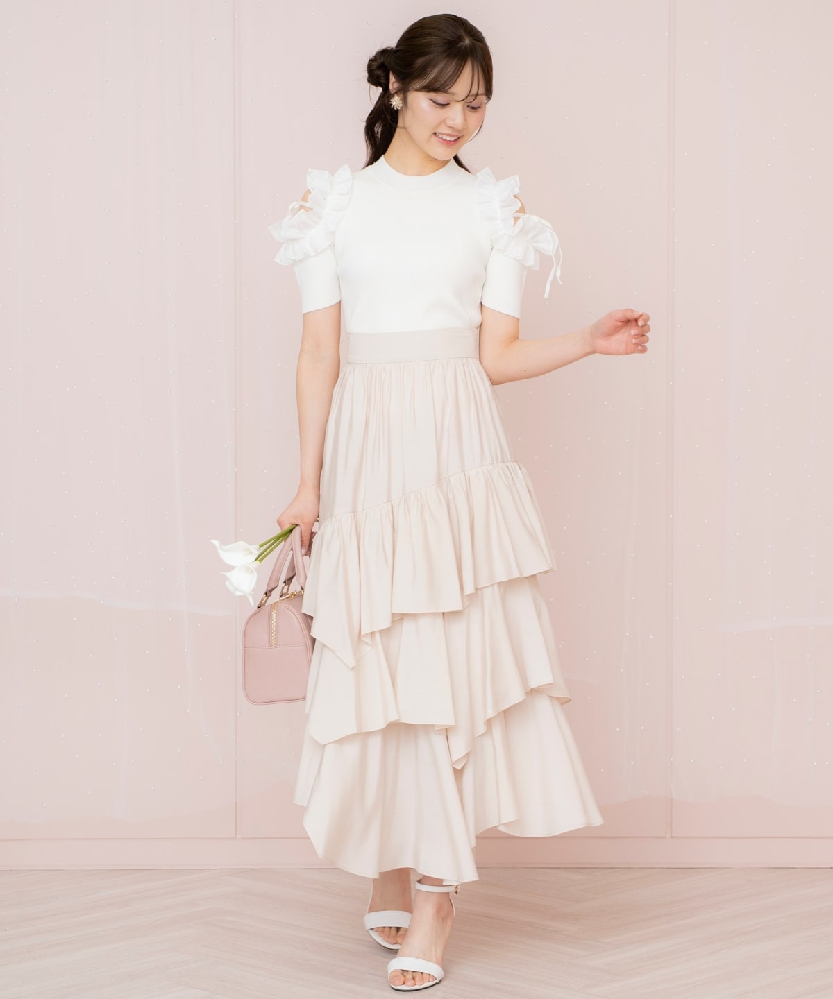 ランダムティアードスカート