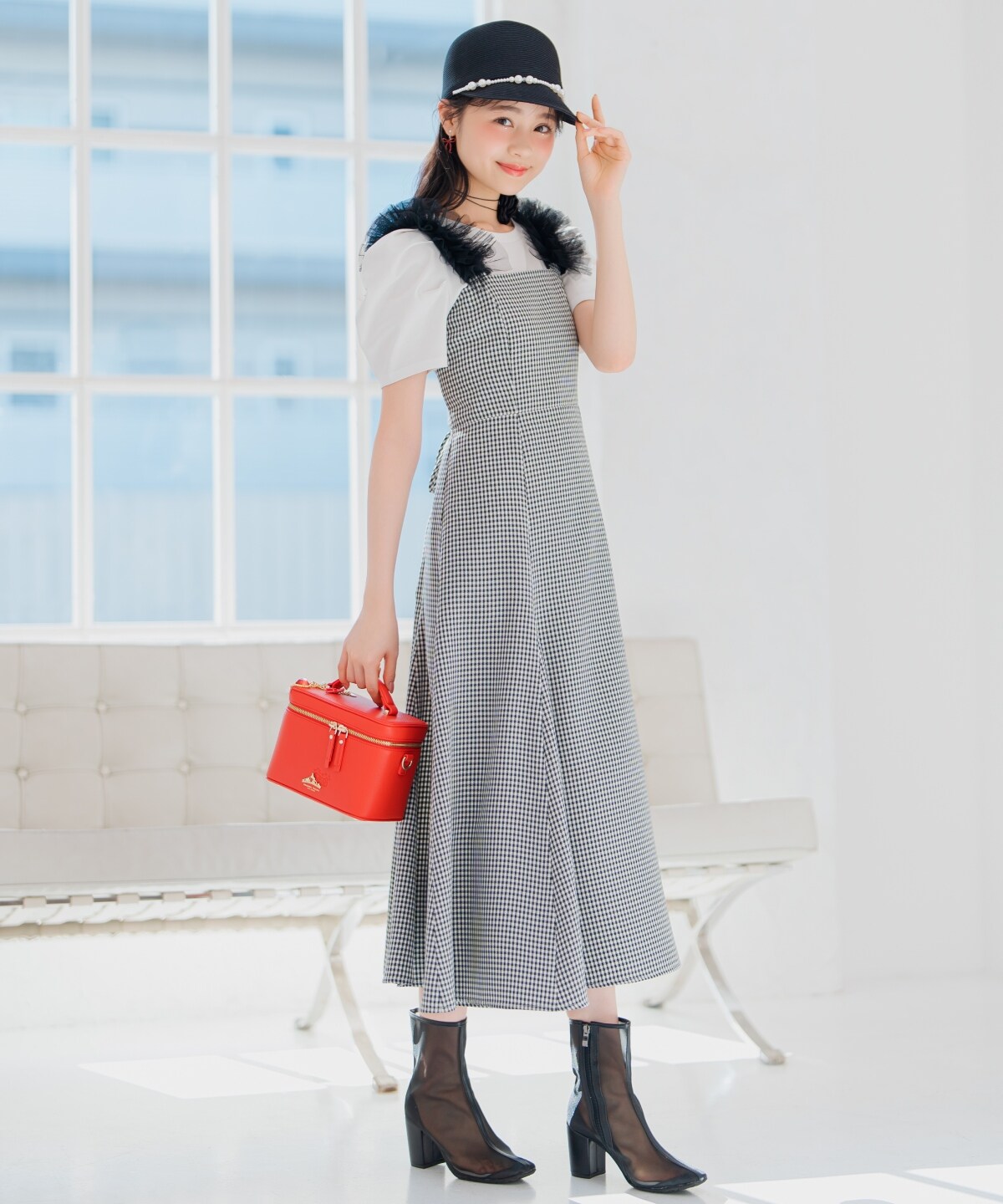 チュールフリルマーメイドジャンスカ