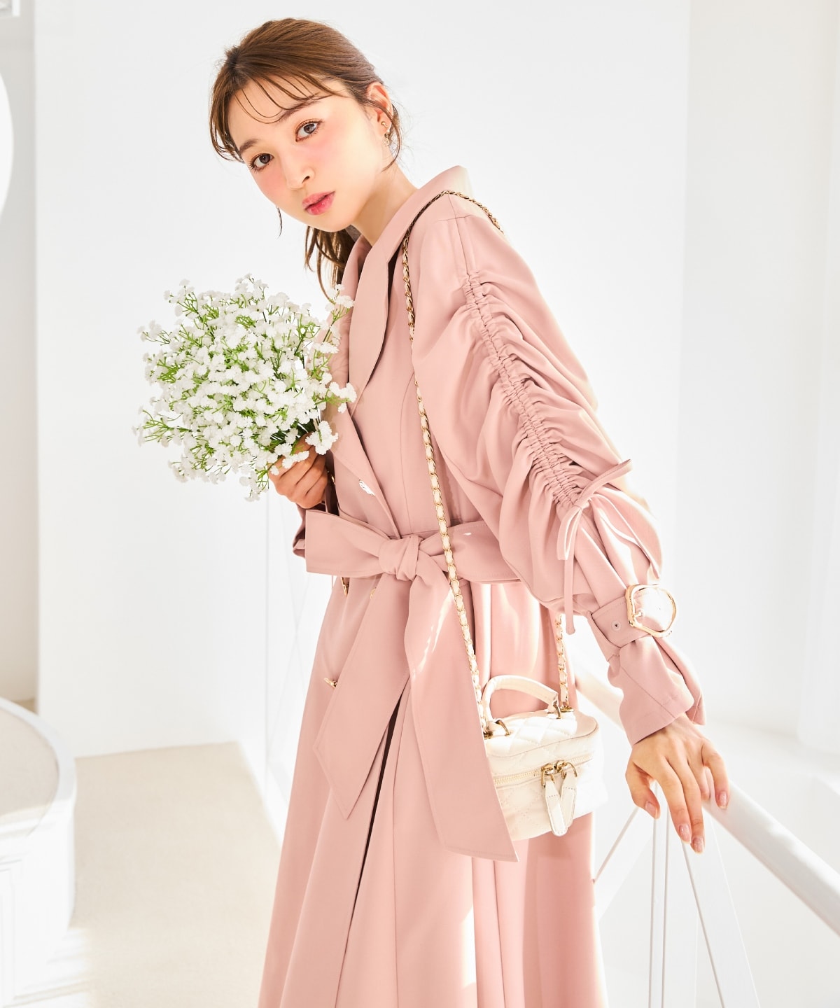 ドロストデザイントレンチコート