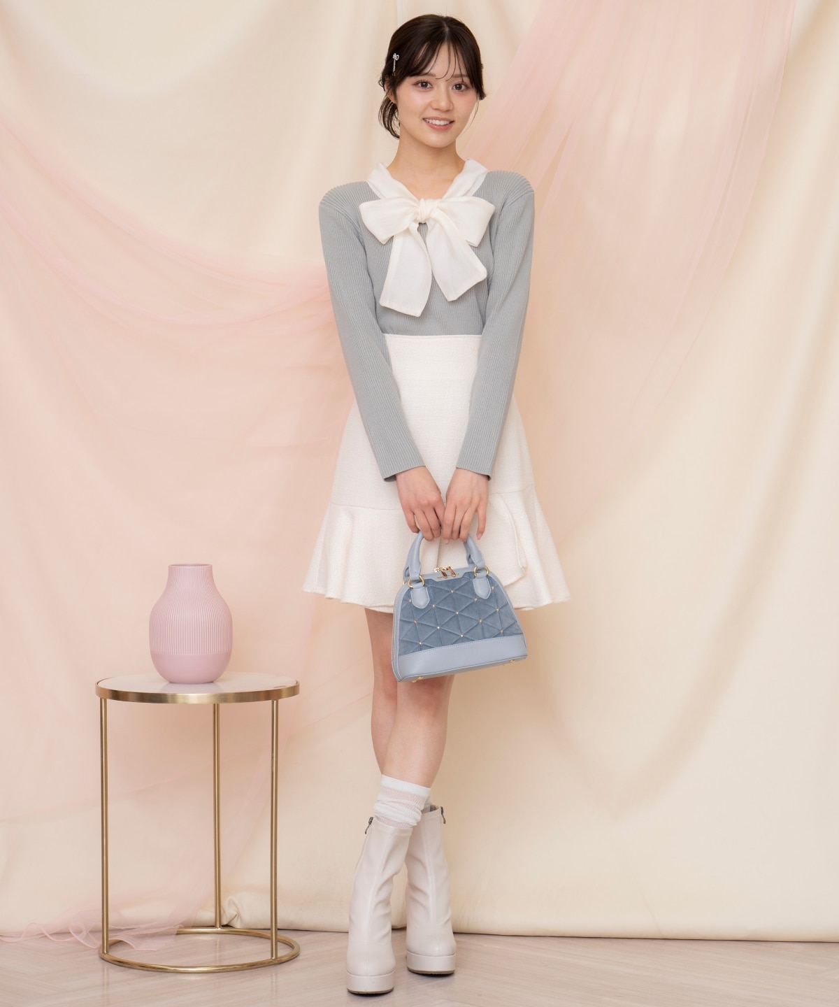 シアーリボンタイプルオーバー