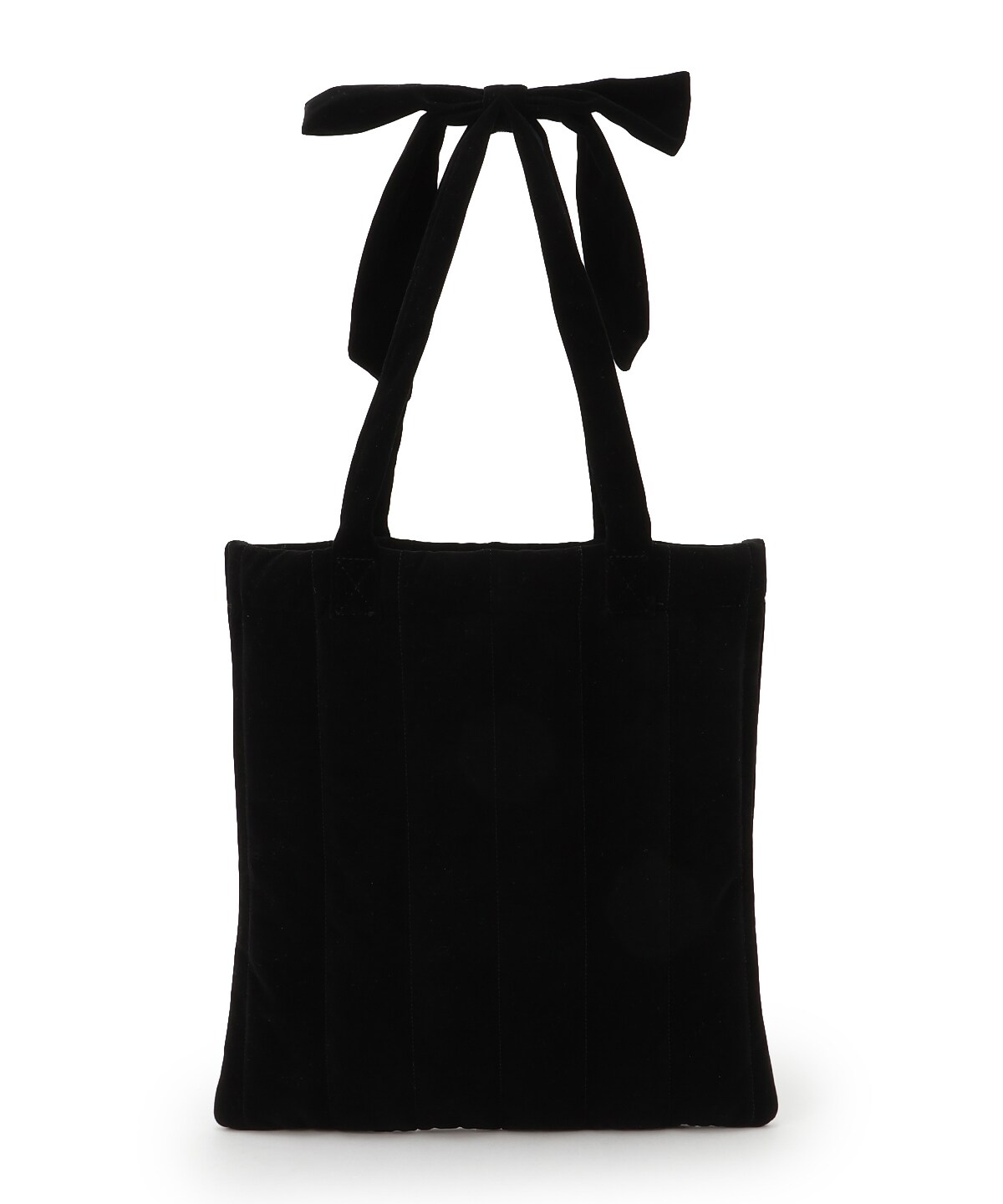 ショルダーリボンベロアトート