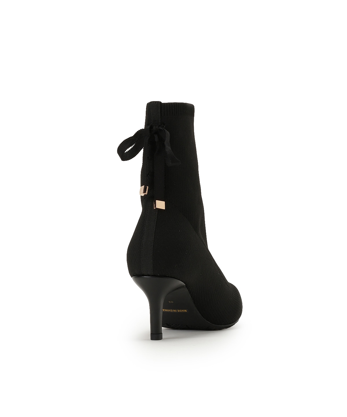 レースアップリボンソックスブーツ