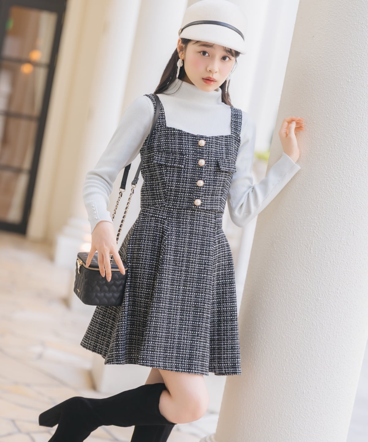 【ツイードセットアップシリーズ】ツイードビスチェ