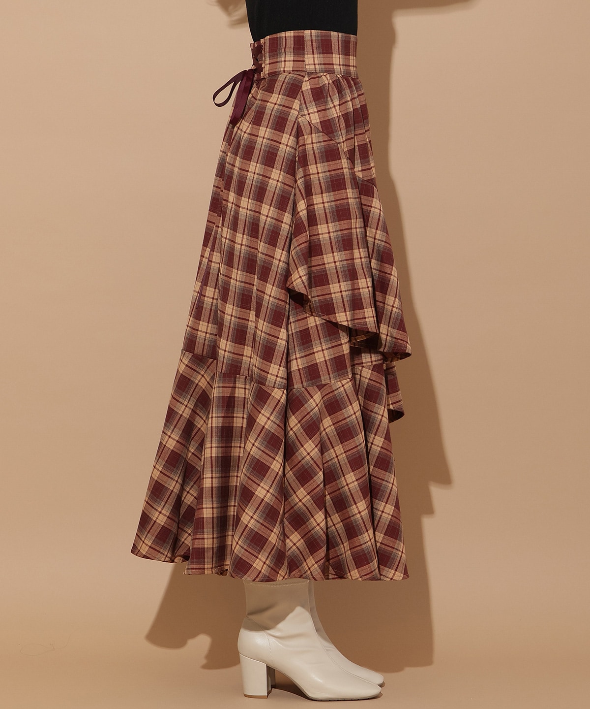 アシメフリルレイヤードスカート