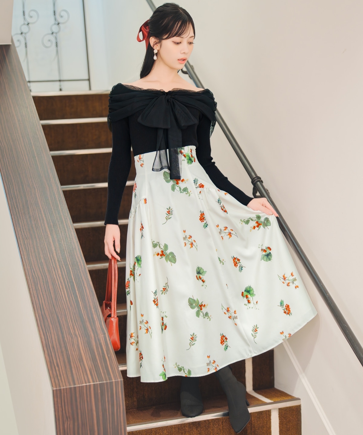 【12/5(fri)10時発売】ウィンターボタニカルスカート