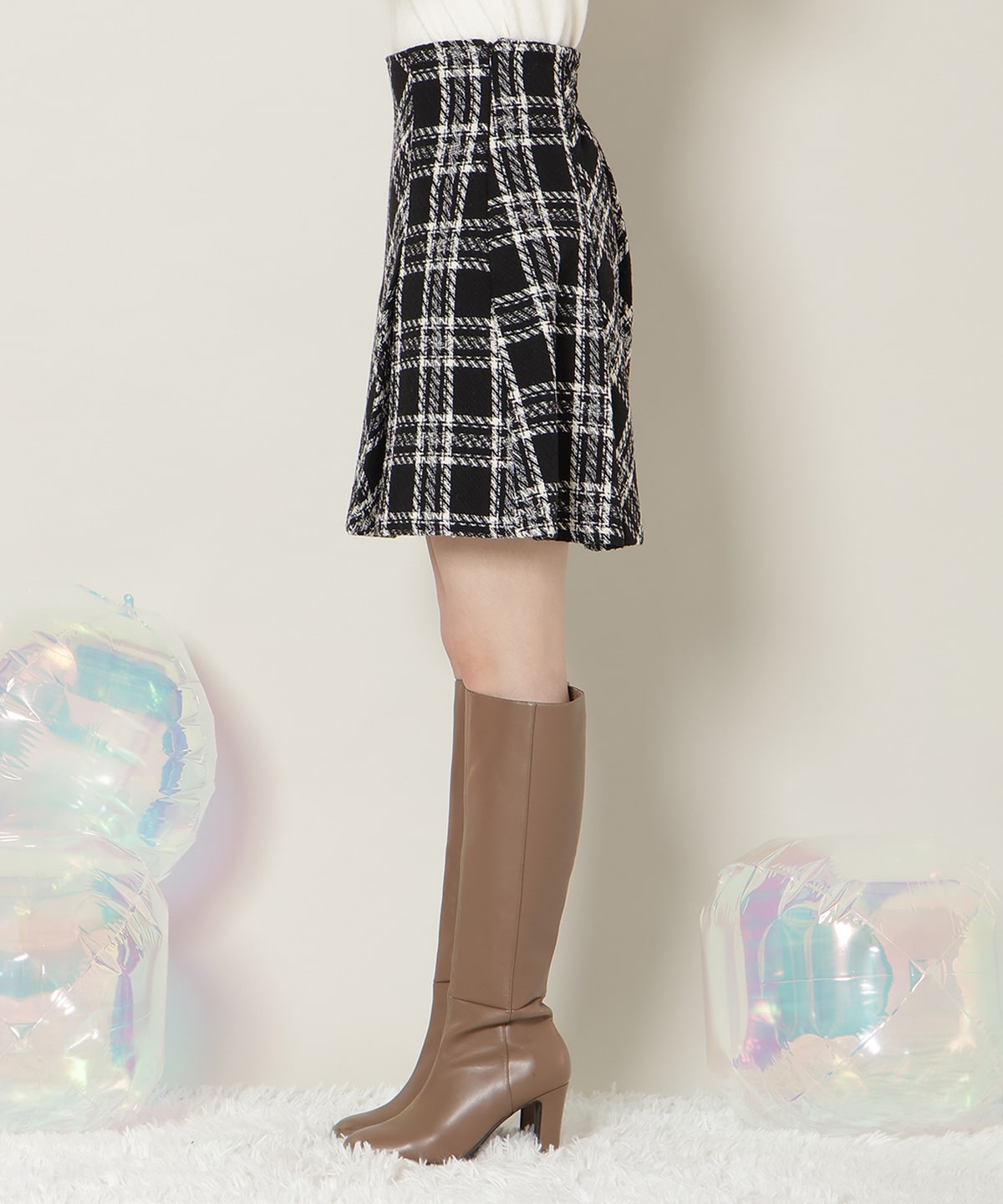 【1/1(thu)10時発売 New Year's Item】ボックスプリーツミニスカート