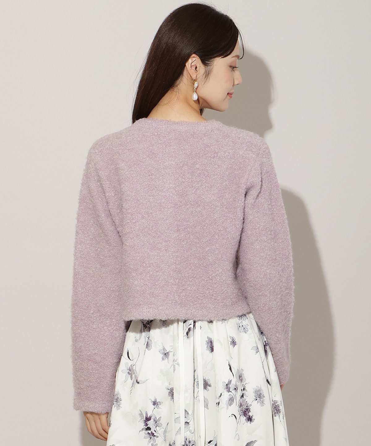 ループヤーンニットジャケット