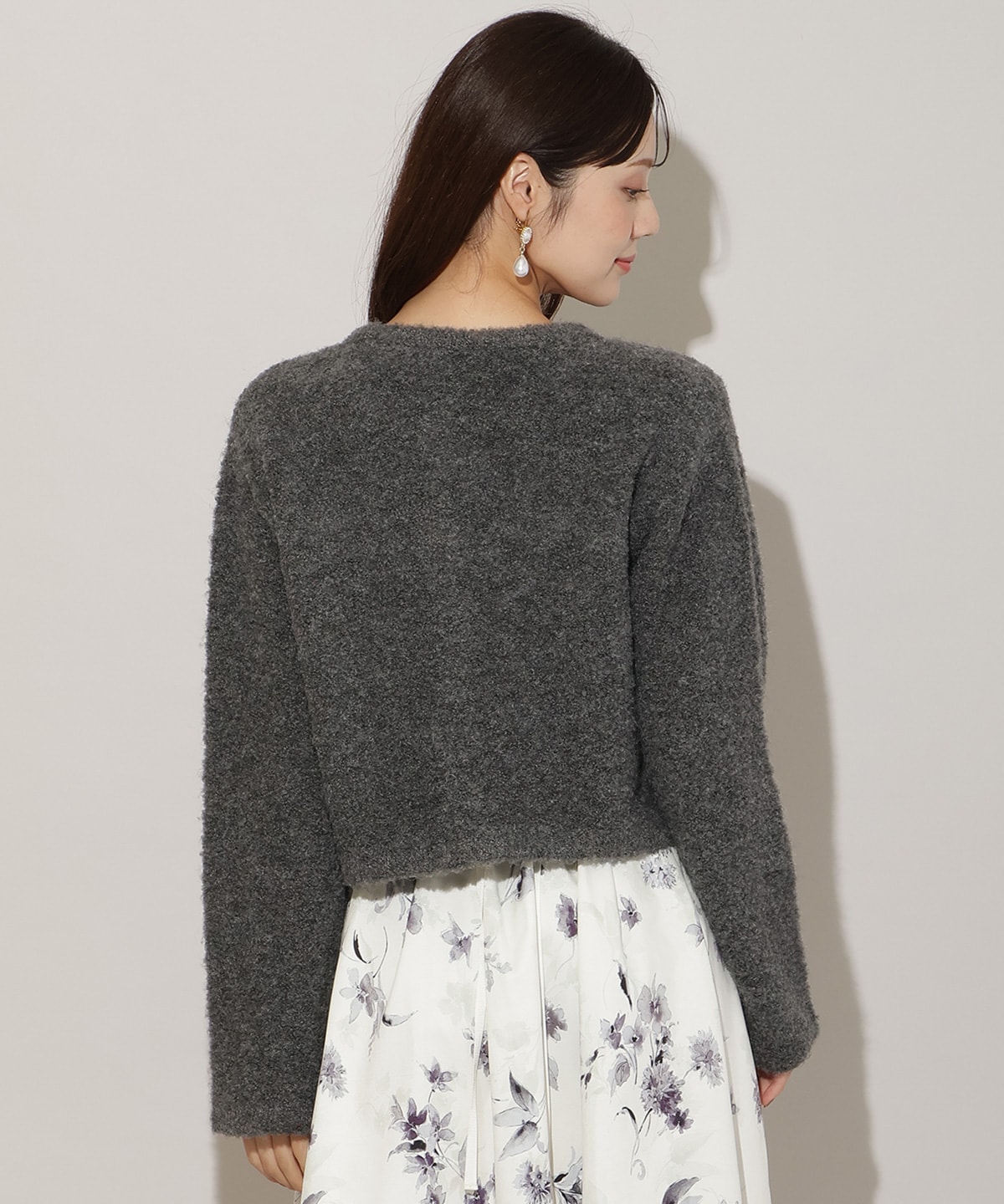 ループヤーンニットジャケット