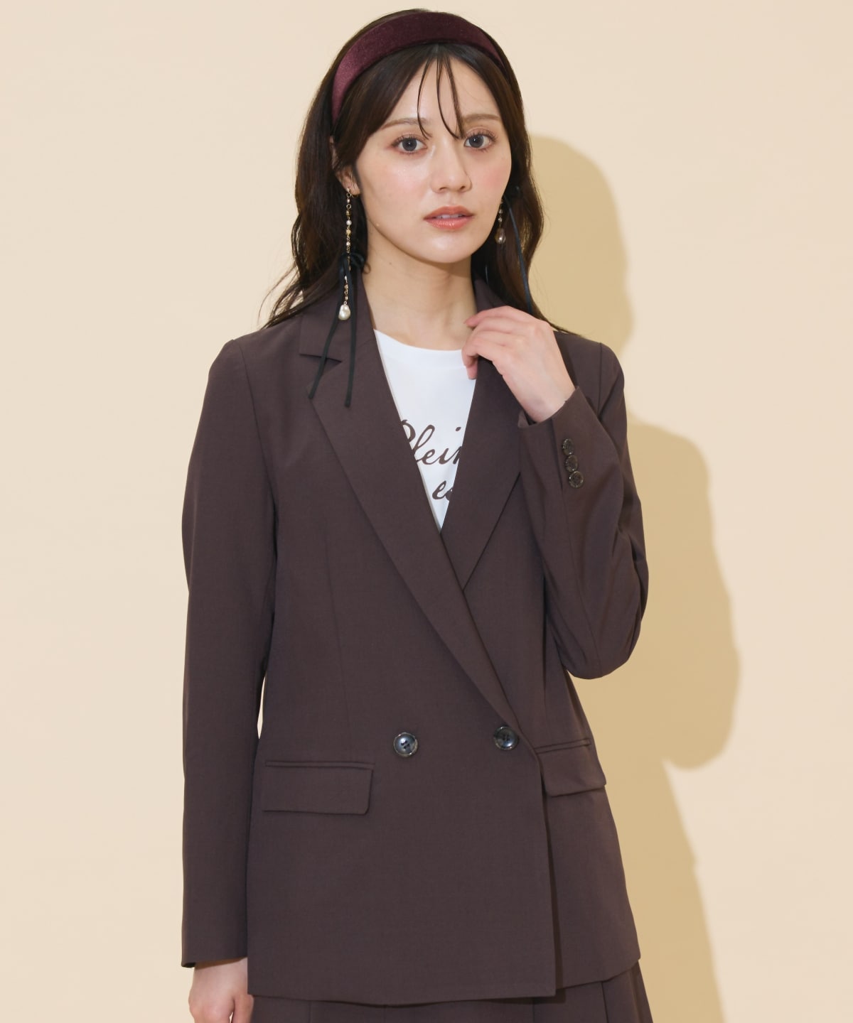 ダブルボタンテーラードジャケット