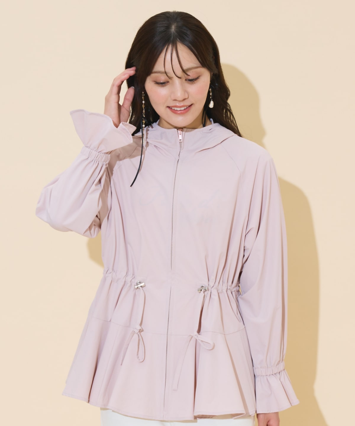 UVカットペプラムブルゾン