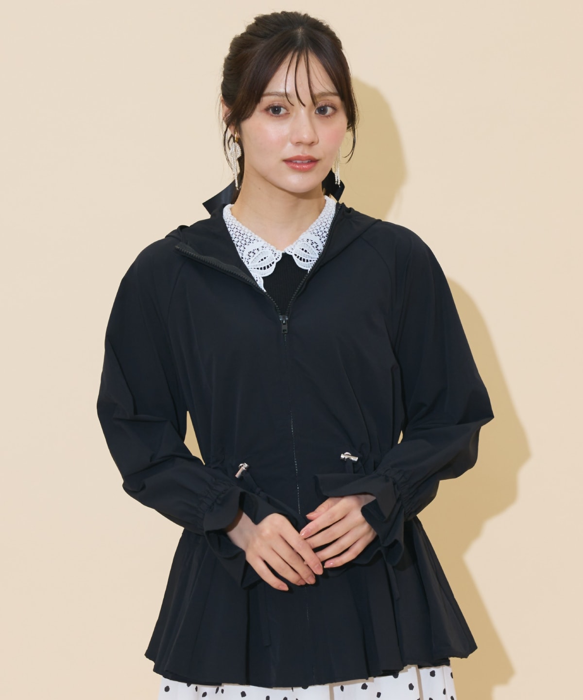 UVカットペプラムブルゾン