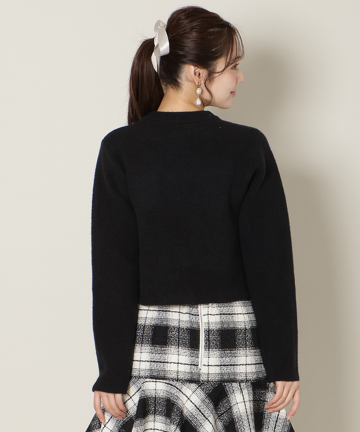 モヘアライクニットジャケット