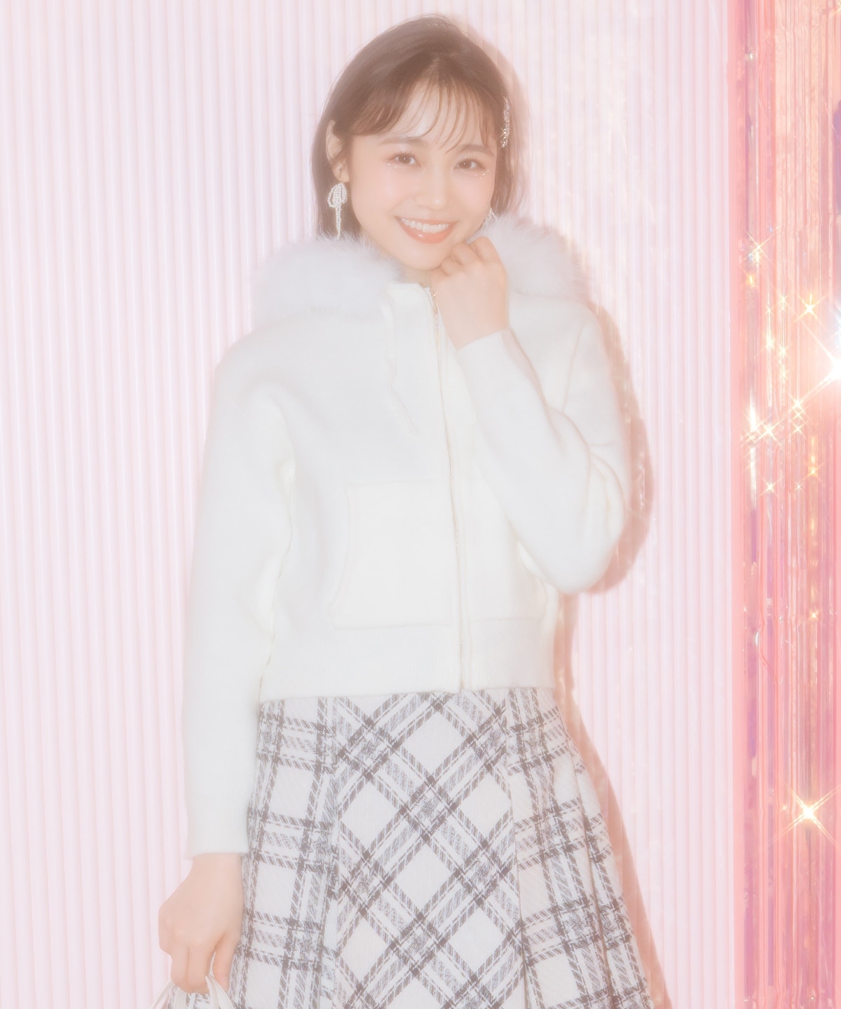 【1/1(thu)10時発売 New Year's Item】フードファーニットパーカー