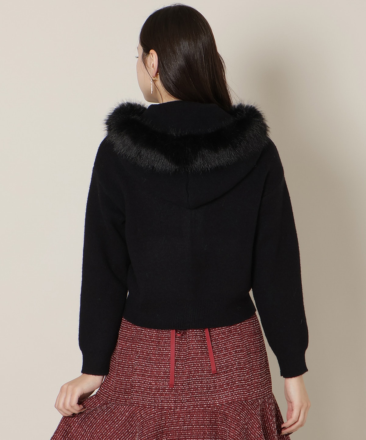 【1/1(thu)10時発売 New Year's Item】フードファーニットパーカー