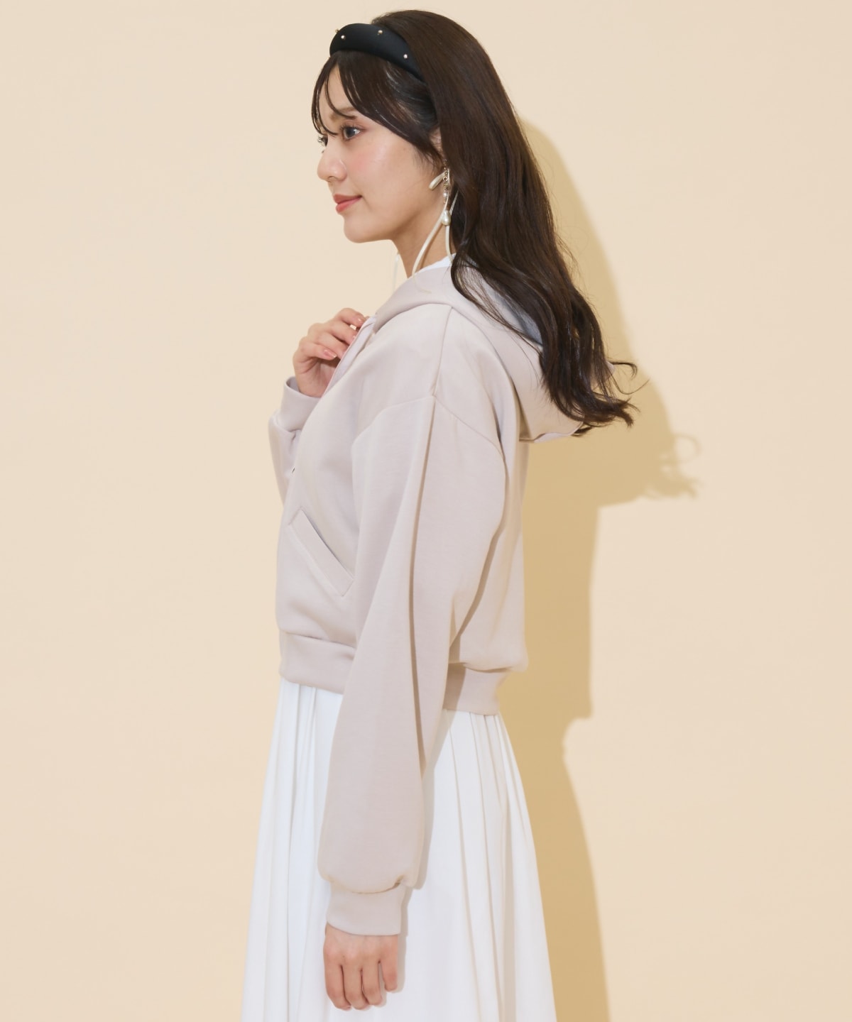 ロゴテープパーカー