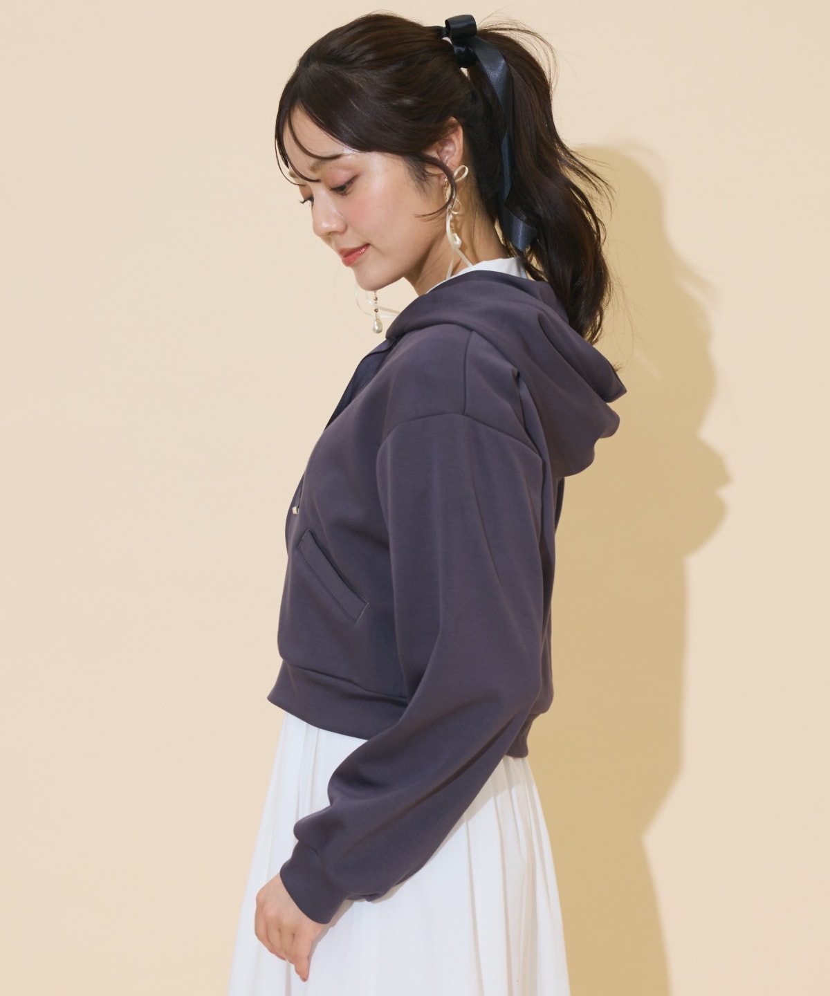 ロゴテープパーカー