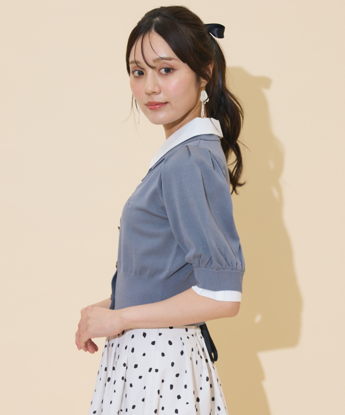 レイヤードカラープルオーバー