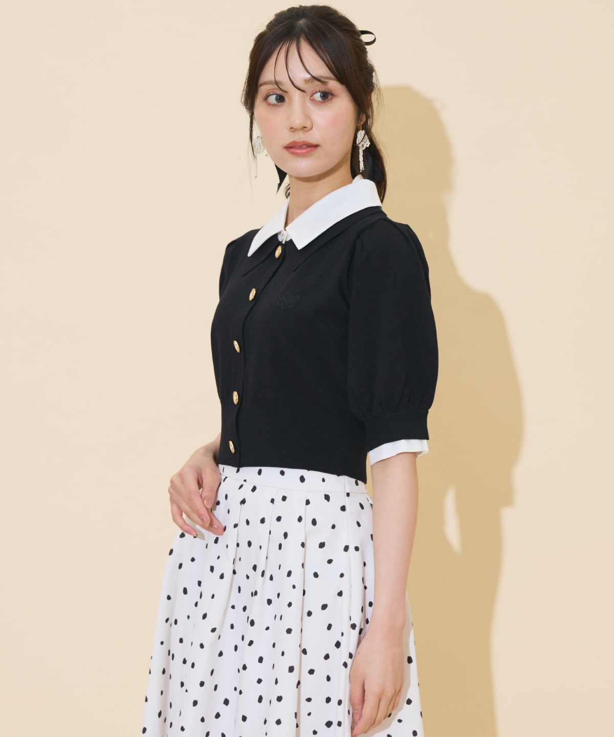 レイヤードカラープルオーバー