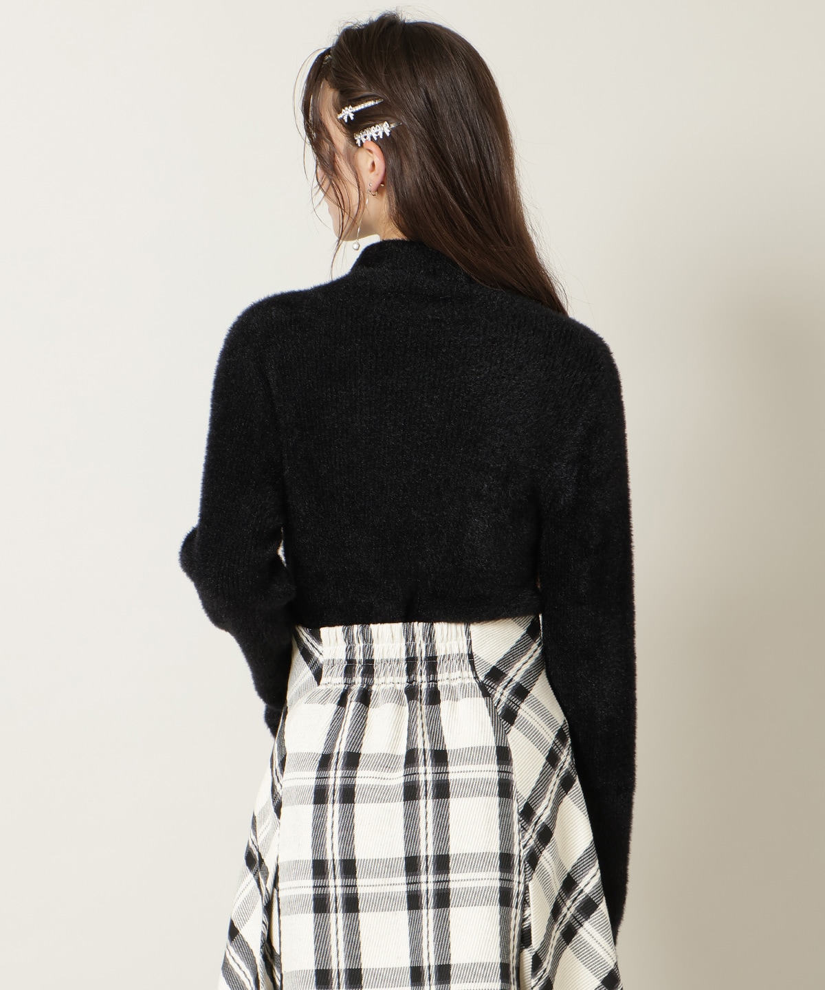 FOXライクヤーンタートルネックプルオーバー