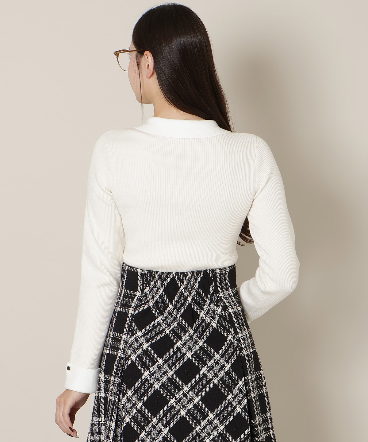 【1/1(thu)10時発売 New Year's Item】ポロカラーリブニット