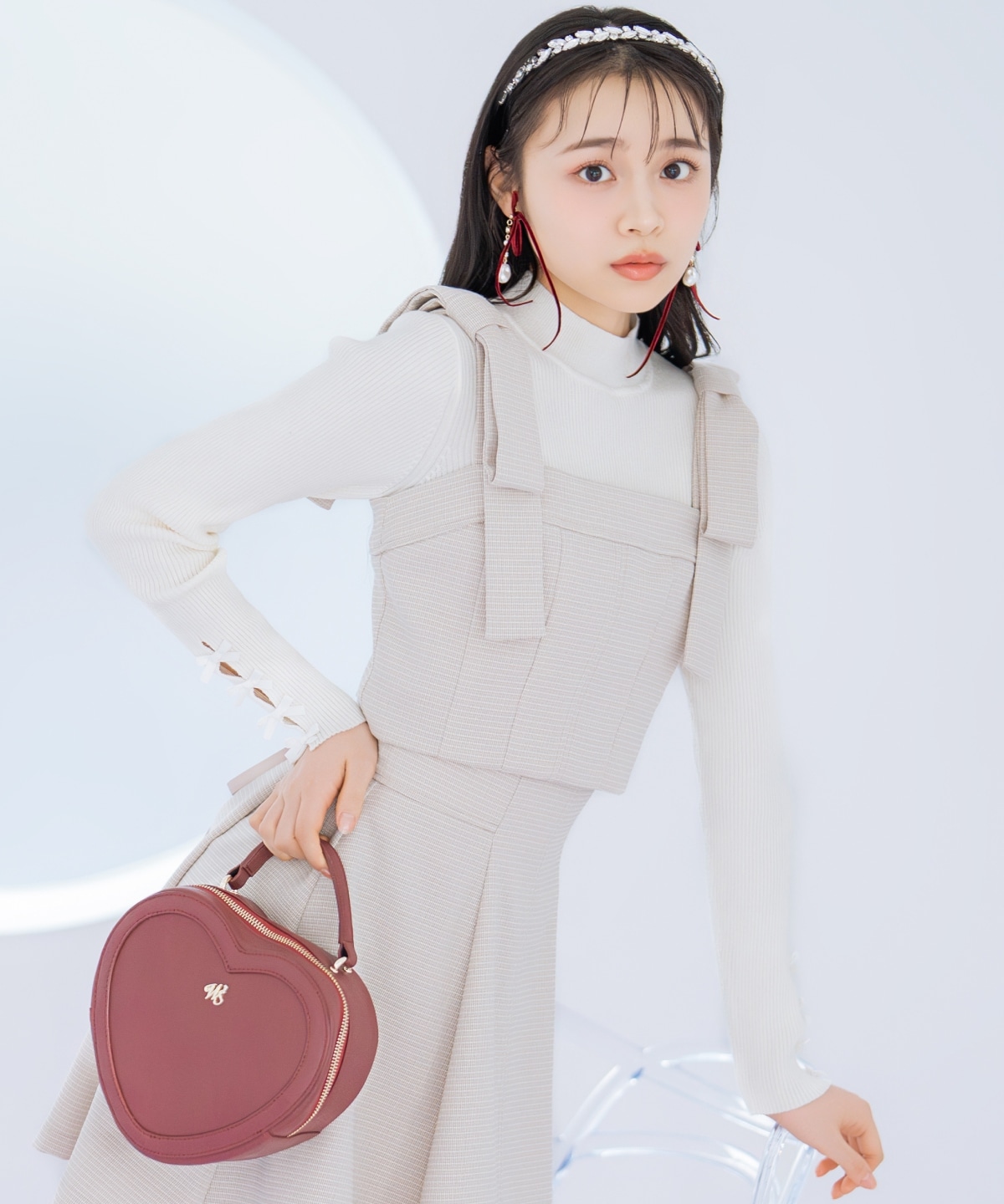 【2/11(wed)10時発売】リボンショルダービスチェ